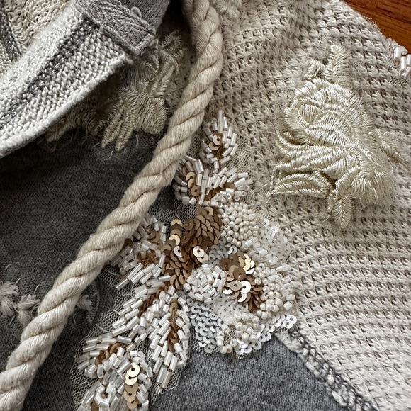 Hard to Find Free People Sequin Athletic Hoodie - Picture 5 of 6